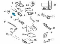 OEM 2022 Toyota Sienna Shift Boot Diagram - 58280-08010-C0