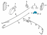 OEM 2020 BMW X6 ULTRASONIC SENSOR, COLOR COD Diagram - 66-20-2-462-762