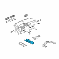 OEM Cadillac Seville Blower Asm-Auxiliary Diagram - 25730129