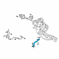 OEM Cadillac Oil Return Tube Diagram - 12687461