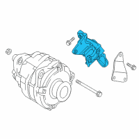 OEM 2018 Nissan Titan Bracket-Alternator Diagram - 11710-EZ30A