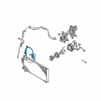 OEM 2002 Chrysler Sebring A/C Hose Diagram - MR460493