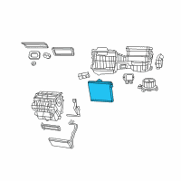 OEM 2007 Jeep Wrangler EVAPORATOR-Air Conditioning Diagram - 68004194AC