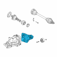 OEM 1999 BMW Z3 Transmission Cover With Rubber Mounting Diagram - 33-11-1-428-238
