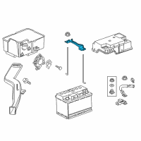 OEM 2017 Honda Ridgeline Plate, Battery Setting Diagram - 31512-TZ5-A00