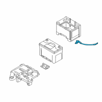 OEM 2015 Hyundai Tucson Battery Sensor Assembly Diagram - 37180-2S500