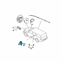 OEM 2014 Nissan Titan Sensor-Side AIRBAG Diagram - 98830-1VK8A