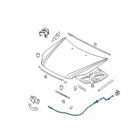OEM Kia Optima Cable Assembly-Hood Latch Diagram - 811902G100