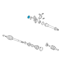 OEM 1994 Honda Accord Seal, Half Shaft (Outer) (Arai) Diagram - 91260-SK7-014