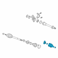 OEM 1996 Honda Accord Joint, Inboard Diagram - 44310-S3X-900