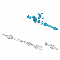 OEM 2003 Acura CL Shaft Assembly, Half Diagram - 44500-SS8-A01