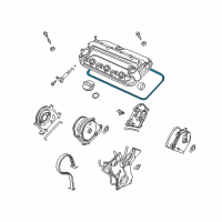 OEM Acura RL Gasket, Head Cover Diagram - 12341-RCA-A01