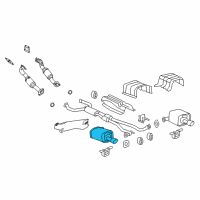 OEM 2017 Chevrolet Caprice Rear Muffler Diagram - 92457054