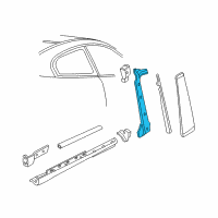 OEM 2006 Pontiac GTO Panel, Center Pillar Upper Trim Diagram - 92104668