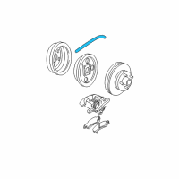 OEM 2003 Chevrolet S10 Hose Asm-Rear Brake *Marked Print Diagram - 15098630