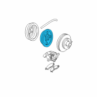 OEM 1998 Chevrolet S10 Plate, Rear Brake Backing (RH) Diagram - 88935986