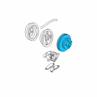 OEM Oldsmobile Bravada Rear Brake Rotor Diagram - 15704667