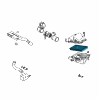 OEM Kia Sephia Air Cleaner Element Diagram - 0K2A513Z40A