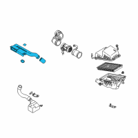 OEM 2002 Kia Spectra Duct Assembly-Front ESH Air Diagram - 0K2NA1320X