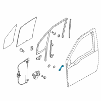 OEM Ford Window Handle Diagram - 2T1Z-6123342-AA