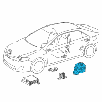 OEM 2020 Toyota RAV4 Clock Spring Diagram - 84308-0R030