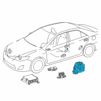 OEM 2021 Toyota Corolla Clock Spring Diagram - 84308-0R030