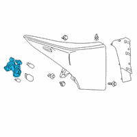 OEM Toyota Prius Socket & Wire Diagram - 81555-47460