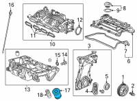 OEM 2008 Honda Accord Filter, Oil (Mahle Tennex) Diagram - 15400-RTA-003