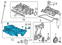 OEM Honda Civic PAN ASSY-, OIL Diagram - 11200-64A-A00