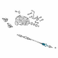 OEM Acura MDX Boot Set, Outboard Diagram - 42018-TZ6-A01