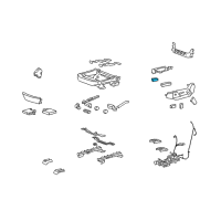 OEM Cadillac CTS Switch Asm-Driver Seat & Passenger Seat Lumbar Conical*Vry Light Ttnum Diagram - 15895688