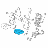 OEM 2017 Honda CR-V Pad, R. RR. Seat Cushion Diagram - 82137-TLA-A51