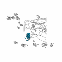 OEM Lexus RX400h Block Assy, Instrument Panel Junction Diagram - 82730-48560