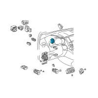 OEM Lexus RX400h Headlamp Leveling Computer Assembly Diagram - 89940-48071