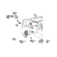 OEM 2007 Toyota Highlander Stoplamp Switch Diagram - 84340-47020