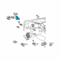 OEM Lexus RX400h Network Gateway Control Module Diagram - 89111-48110