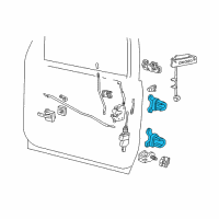 OEM 2000 Ford Explorer Lower Hinge Diagram - 1L5Z-1622810-AA