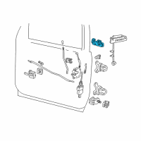 OEM 2005 Ford Explorer Sport Trac Handle, Outside Diagram - 3L2Z-7822404-BA