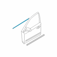 OEM 2003 Nissan Murano Moulding Assy-Front Door Outside, LH Diagram - 80821-CA000