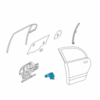 OEM 2010 Kia Optima Motor Assembly-Rear Door Power Diagram - 834502G000