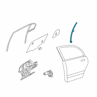 OEM 2008 Kia Optima Channel Assembly-Rear Door Door Diagram - 835202G000