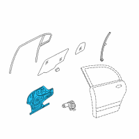 OEM 2008 Kia Optima Regulator Assembly-Rear Door Diagram - 834012G010