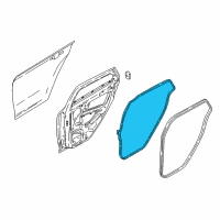 OEM 2018 Ford Focus Door Weatherstrip Diagram - BM5Z-5820708-D