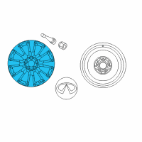 OEM 2006 Infiniti M35 Aluminum Wheel Diagram - D0300-EG54A