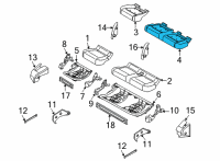 OEM 2022 Ford F-150 PAD - REAR SEAT CUSHION Diagram - ML3Z-1863841-A