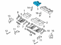 OEM 2021 Ford F-150 PAD - REAR SEAT CUSHION Diagram - ML3Z-1863840-A