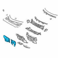 OEM 2020 Lexus RX450hL INSULATOR, Dash Panel Diagram - 55223-48201