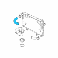 OEM 2009 Dodge Ram 3500 Hose-Radiator Outlet Diagram - 52028872AG