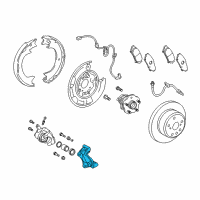 OEM 2012 Toyota Sienna Caliper Mount Diagram - 47822-0E021