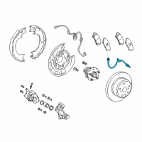 OEM Toyota Highlander Brake Hose Diagram - 90947-A2095